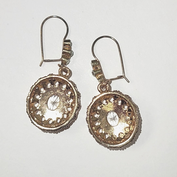 🦋 CRYSTAL, FAUX OPAL & FAUX SEED PEARL EARRINGS - Picture 3 of 6